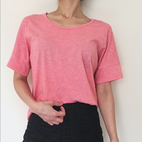 Pink Tee with Back Crochet Details - Picture 2 of 8
